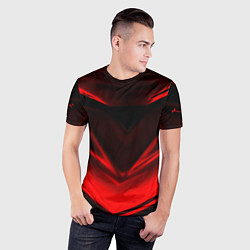 Футболка спортивная мужская Geometry stripes line, цвет: 3D-принт — фото 2