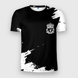 Мужская спорт-футболка Ливерпуль краски