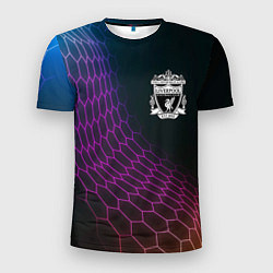 Мужская спорт-футболка Liverpool футбольная сетка