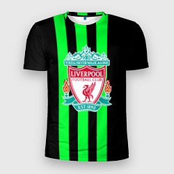 Мужская спорт-футболка Liverpool line green