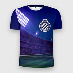 Футболка спортивная мужская Club Brugge ночное поле, цвет: 3D-принт