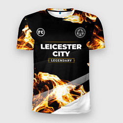Футболка спортивная мужская Leicester City legendary sport fire, цвет: 3D-принт