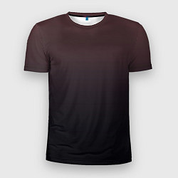 Мужская спорт-футболка Градиент тёмный бордовый