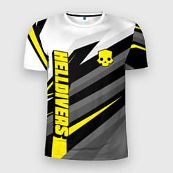 Футболка спортивная мужская Helldivers 2: Uniform Yellow x White, цвет: 3D-принт