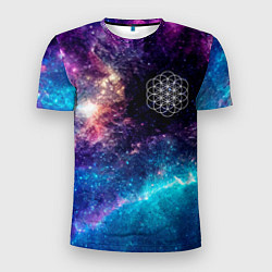Мужская спорт-футболка Coldplay space rock