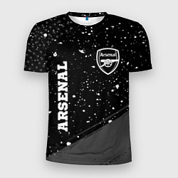 Мужская спорт-футболка Arsenal sport на темном фоне вертикально