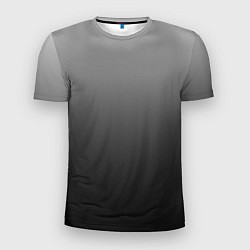 Мужская спорт-футболка От серого к черному оттенки серого