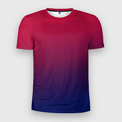 Мужская спорт-футболка Gradient red-blue