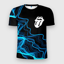 Мужская спорт-футболка Rolling Stones sound wave