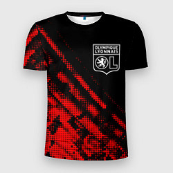 Мужская спорт-футболка Lyon sport grunge