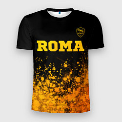 Футболка спортивная мужская Roma - gold gradient посередине, цвет: 3D-принт