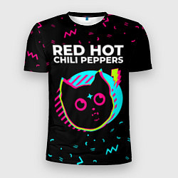 Футболка спортивная мужская Red Hot Chili Peppers - rock star cat, цвет: 3D-принт