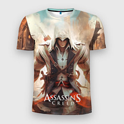 Футболка спортивная мужская Assassins creed большой город, цвет: 3D-принт