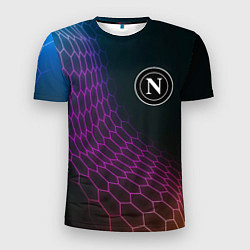 Мужская спорт-футболка Napoli футбольная сетка
