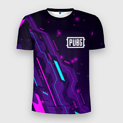 Мужская спорт-футболка PUBG neon gaming