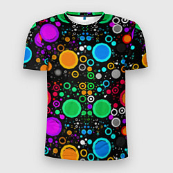 Мужская спорт-футболка Разноцветные круги