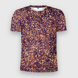 Мужская спорт-футболка Драгоценный фиолетово-медный абстракция