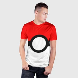 Футболка спортивная мужская Pokeball texture, цвет: 3D-принт — фото 2