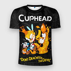 Футболка спортивная мужская Cuphead - dont deal with the devil, цвет: 3D-принт