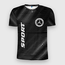 Мужская спорт-футболка Mercedes sport metal