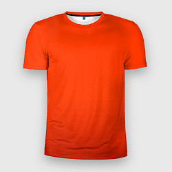 Мужская спорт-футболка Пылкий красно-оранжевый градиент