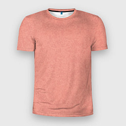 Мужская спорт-футболка Однотонный персиковый текстура