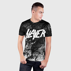 Футболка спортивная мужская Slayer black graphite, цвет: 3D-принт — фото 2