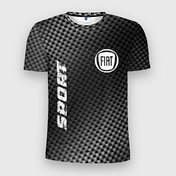 Футболка спортивная мужская Fiat sport carbon, цвет: 3D-принт