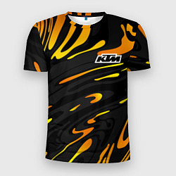 Мужская спорт-футболка KTM - orange liquid