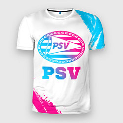 Футболка спортивная мужская PSV neon gradient style, цвет: 3D-принт
