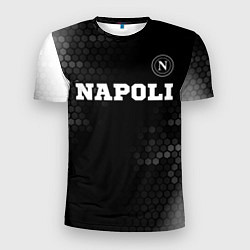 Футболка спортивная мужская Napoli sport на темном фоне посередине, цвет: 3D-принт