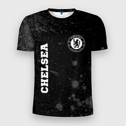 Мужская спорт-футболка Chelsea sport на темном фоне вертикально