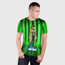 Футболка спортивная мужская Stellar Blade green Eve, цвет: 3D-принт — фото 2