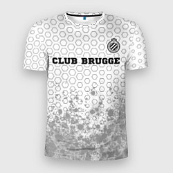 Футболка спортивная мужская Club Brugge sport на светлом фоне посередине, цвет: 3D-принт