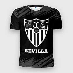 Футболка спортивная мужская Sevilla sport на темном фоне, цвет: 3D-принт