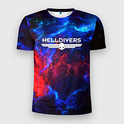 Мужская спорт-футболка Helldivers: Space Logo