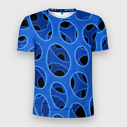 Мужская спорт-футболка Синяя мембрана с перфорацией
