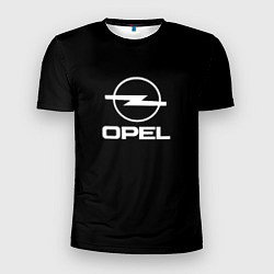 Мужская спорт-футболка Opel logo white