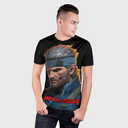 Футболка спортивная мужская Веном Снейк из игры Metal gear, цвет: 3D-принт — фото 2