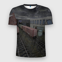 Мужская спорт-футболка Counter Strike 1 6 de train