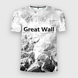 Футболка спортивная мужская Great Wall white graphite, цвет: 3D-принт