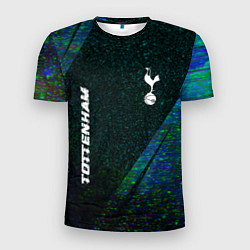 Футболка спортивная мужская Tottenham glitch blue, цвет: 3D-принт