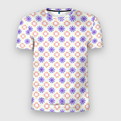 Футболка спортивная мужская Красивый узор цветочки, цвет: 3D-принт