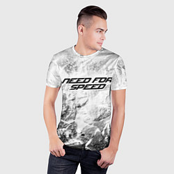 Футболка спортивная мужская Need for Speed white graphite, цвет: 3D-принт — фото 2