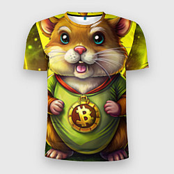 Футболка спортивная мужская Крипто-хомяк, цвет: 3D-принт