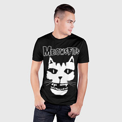 Футболка спортивная мужская Misfits - Meowsfits, цвет: 3D-принт — фото 2