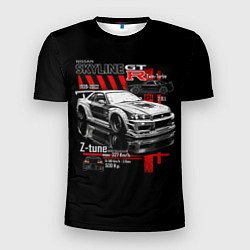 Футболка спортивная мужская Skyline gtr34, цвет: 3D-принт