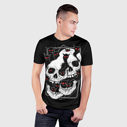 Футболка спортивная мужская Черепа и злые духи, цвет: 3D-принт — фото 2