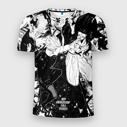 Мужская спорт-футболка Годжо против Сукуны - Магическая битва