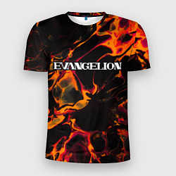 Мужская спорт-футболка Evangelion red lava